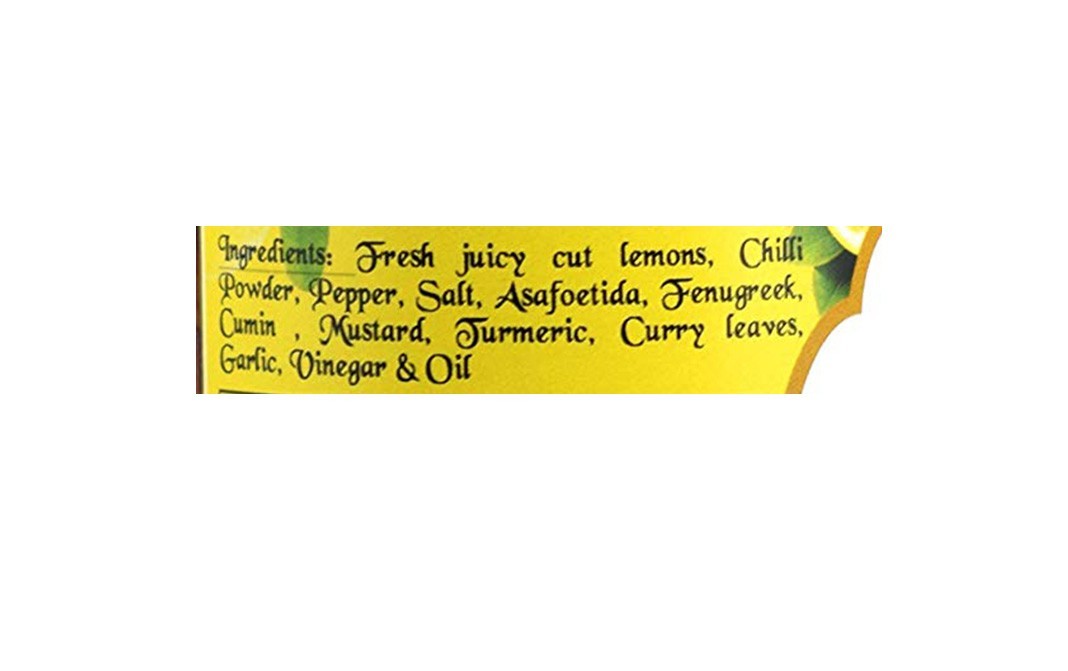 Authentic Granny's Recipes Tangy Lemon Pickles    Jar  250 grams